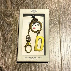 Fossil Alphabet Keychain - D!